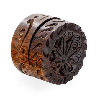 Petit Grinder Sculpté En Bois De Rose