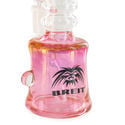 Bang en verre rose transparent (Breit)