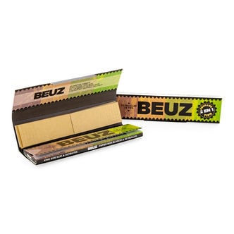 Feuilles à rouler BEUZ King Size slim marron non raffinées + filtres