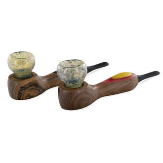 Pipe Hybride En Verre/En Bois Bright