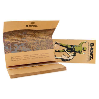 Feuilles à rouler non-blanchies + filtres & plateau G-Rollz