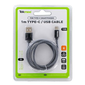 Câble USB (Micro & C) 1 m