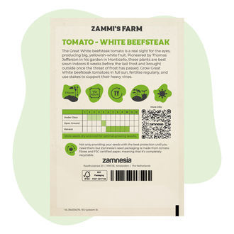 Graines de Tomate Great White Beefsteak (Solanum lycopersicum)