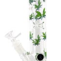 Ice Bong Leaffly Cylinder (Black Leaf)