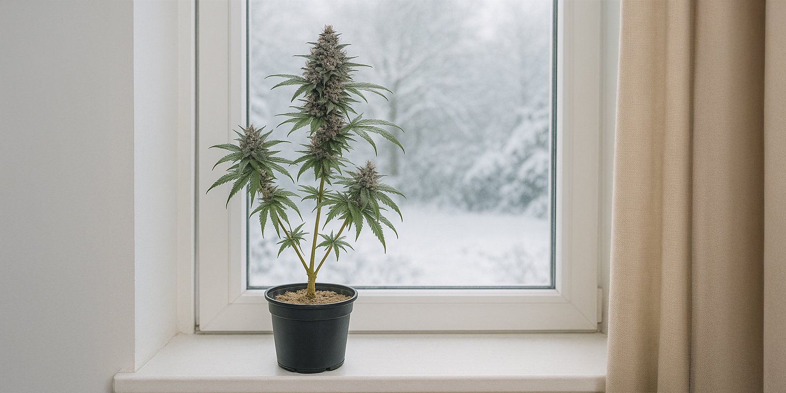 Faire pousser du cannabis sur un rebord de fenêtre