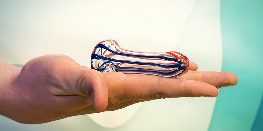 Pipe En Verre Coloré Petite