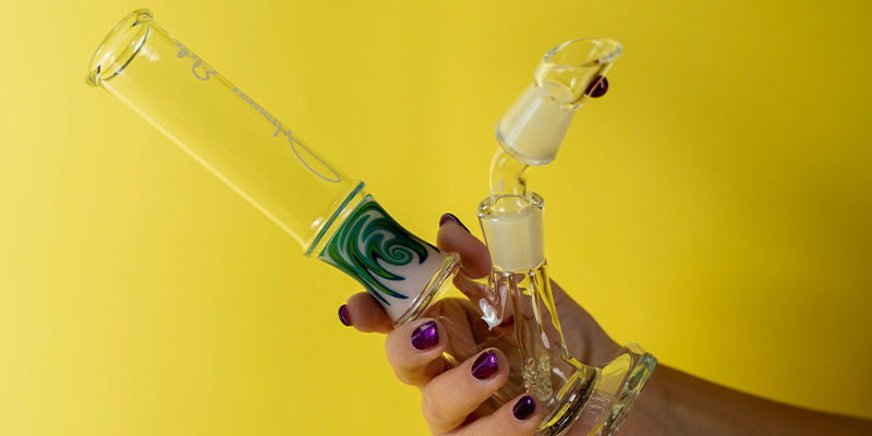 EHLE Bang pour Dabbing en Verre Malachite