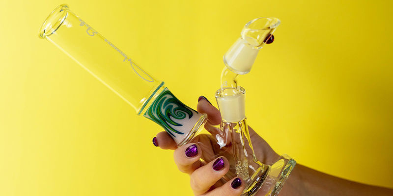 EHLE Bang pour Dabbing en Verre Malachite 