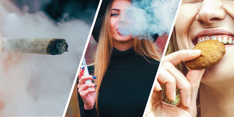 Y A-T-Il Une Différence Entre Fumer, Vaporiser Ou Consommer Oralement Trop De Weed ?