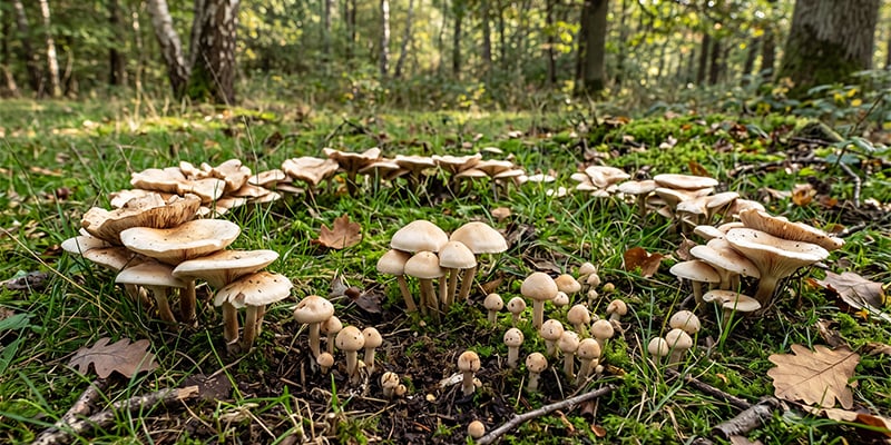 Comment se forment les zones de champignons hallucinog&egrave;nes dans la nature