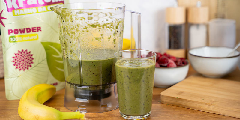 Smoothie au chocolat et au kratom
