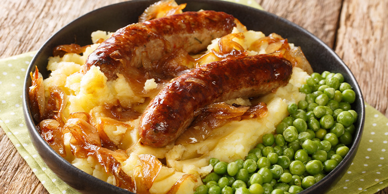 Plat principal — Saucisses et purée perchée