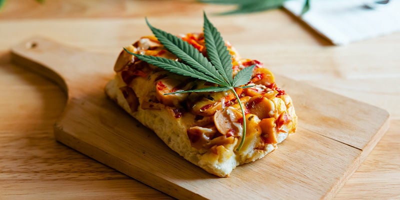 Pizza infusée au cannabis