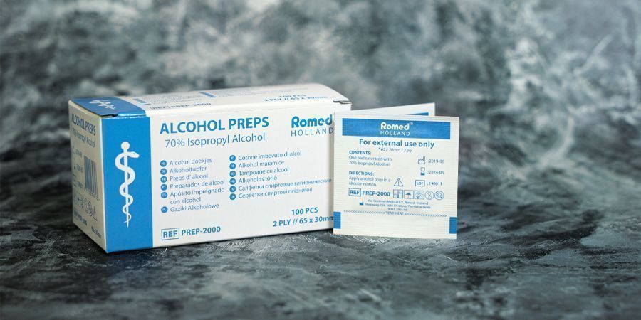 LINGETTES À L'ALCOOL 70 %