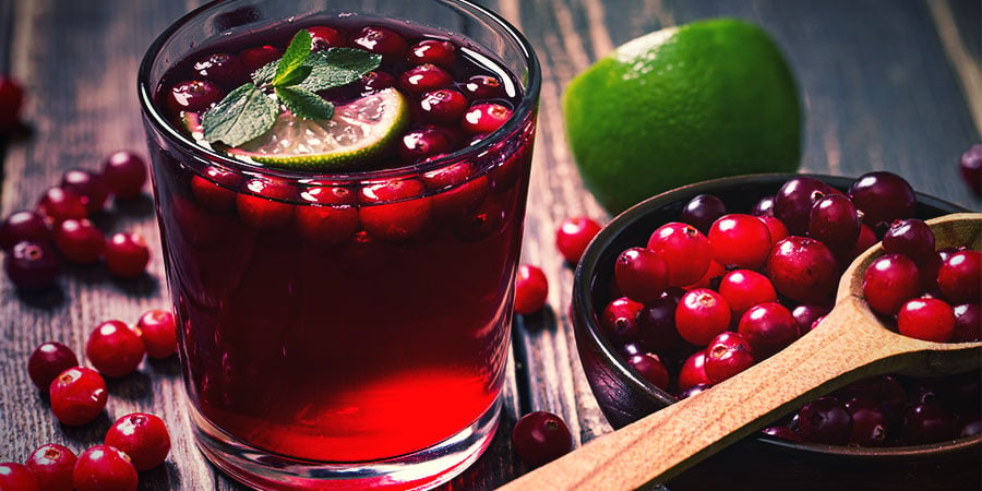 Alternatives À L'Eau Des Bongs: Jus de Cranberry