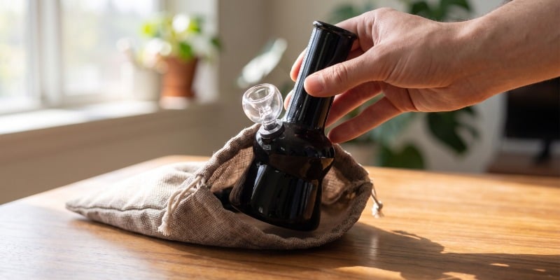 Mini Transparent Glass Bong