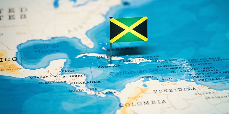 Jamaïque Cannabis Carte