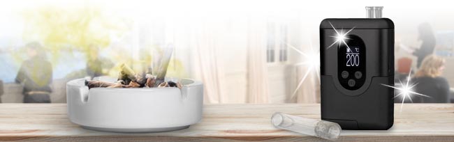 Pourquoi vaporiser : Plus de fumée ni de cendriers puants Pourquoi vaporiser : Plus de fumée ni de cendriers puants