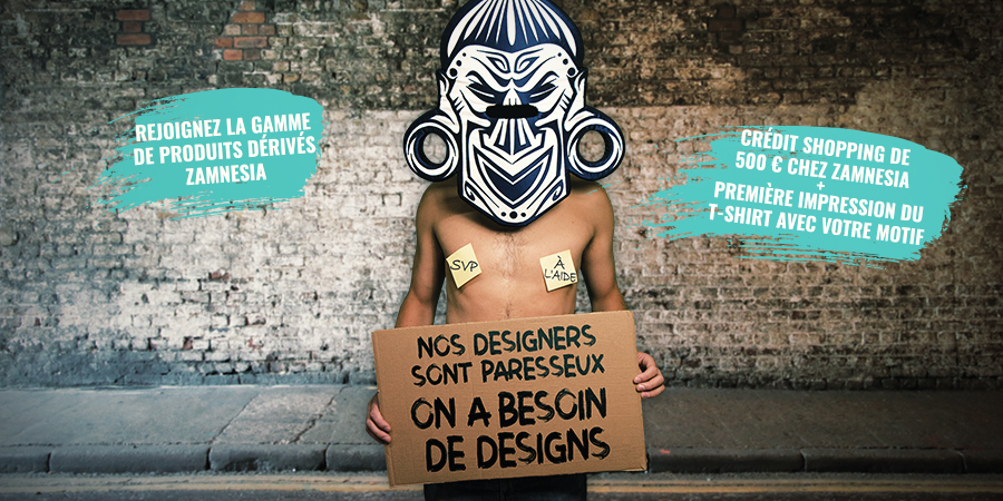 Concours de design sur produits dérivés Zamnesia 2020 Concours de design sur produits dérivés Zamnesia 2020