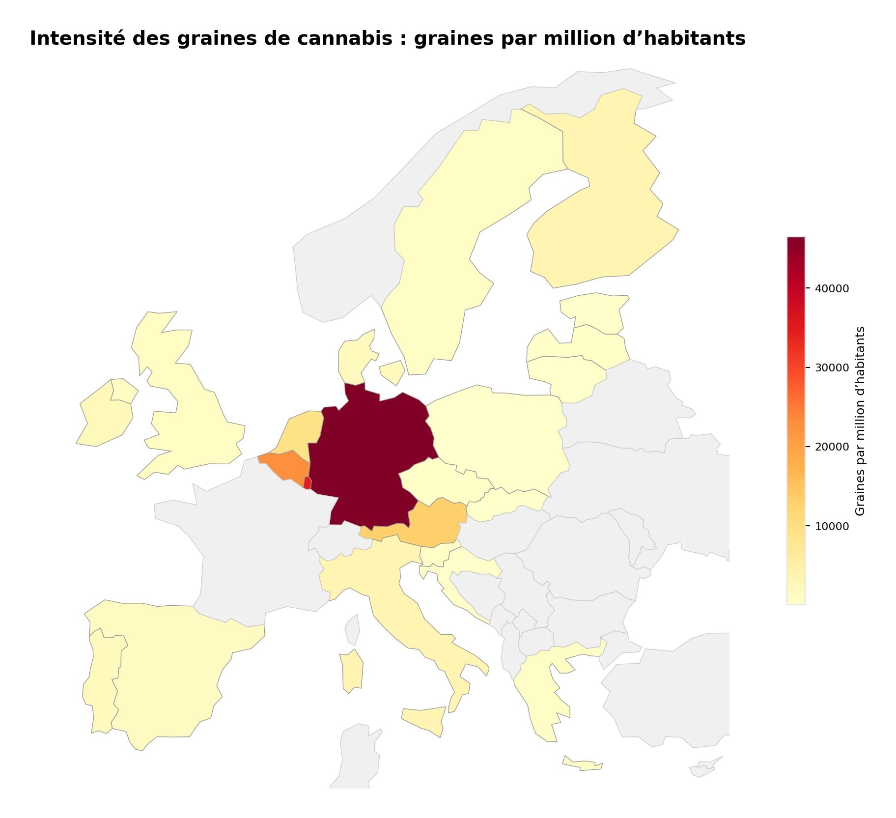 Carte des cultures de consommation du cannabis en Europe Carte des cultures de consommation du cannabis en Europe