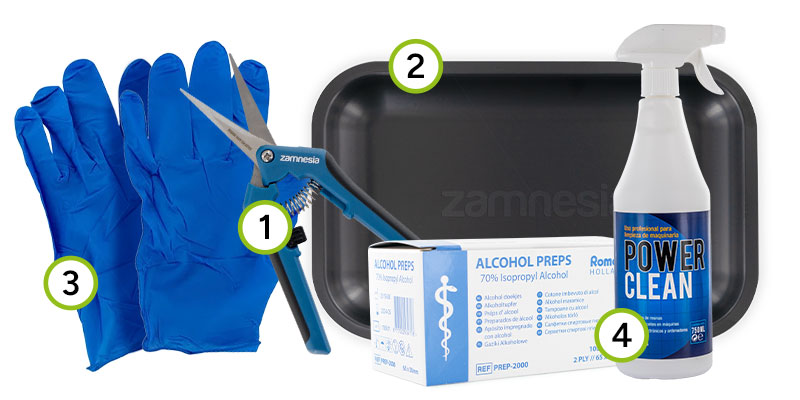 Outils nécessaires pour manucurer correctement le cannabis