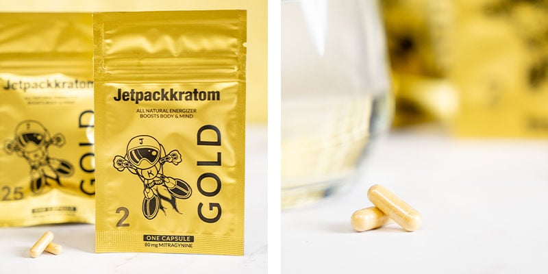 Extrait De Jetpackkratom Gold - Gélules