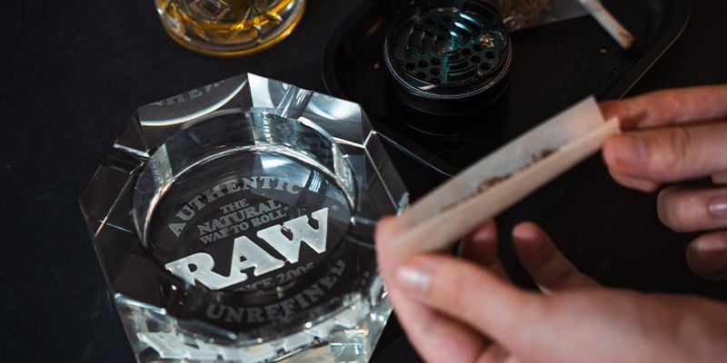 Cendrier Raw En Verre De Cristal