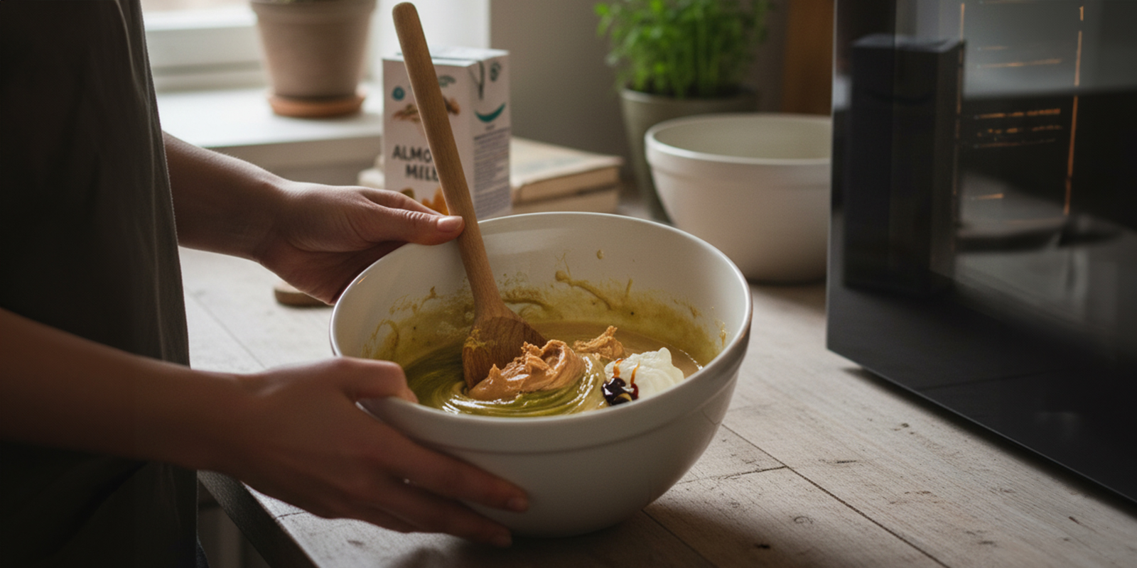 Mélangez les ingrédients liquides Mélangez les ingrédients liquides