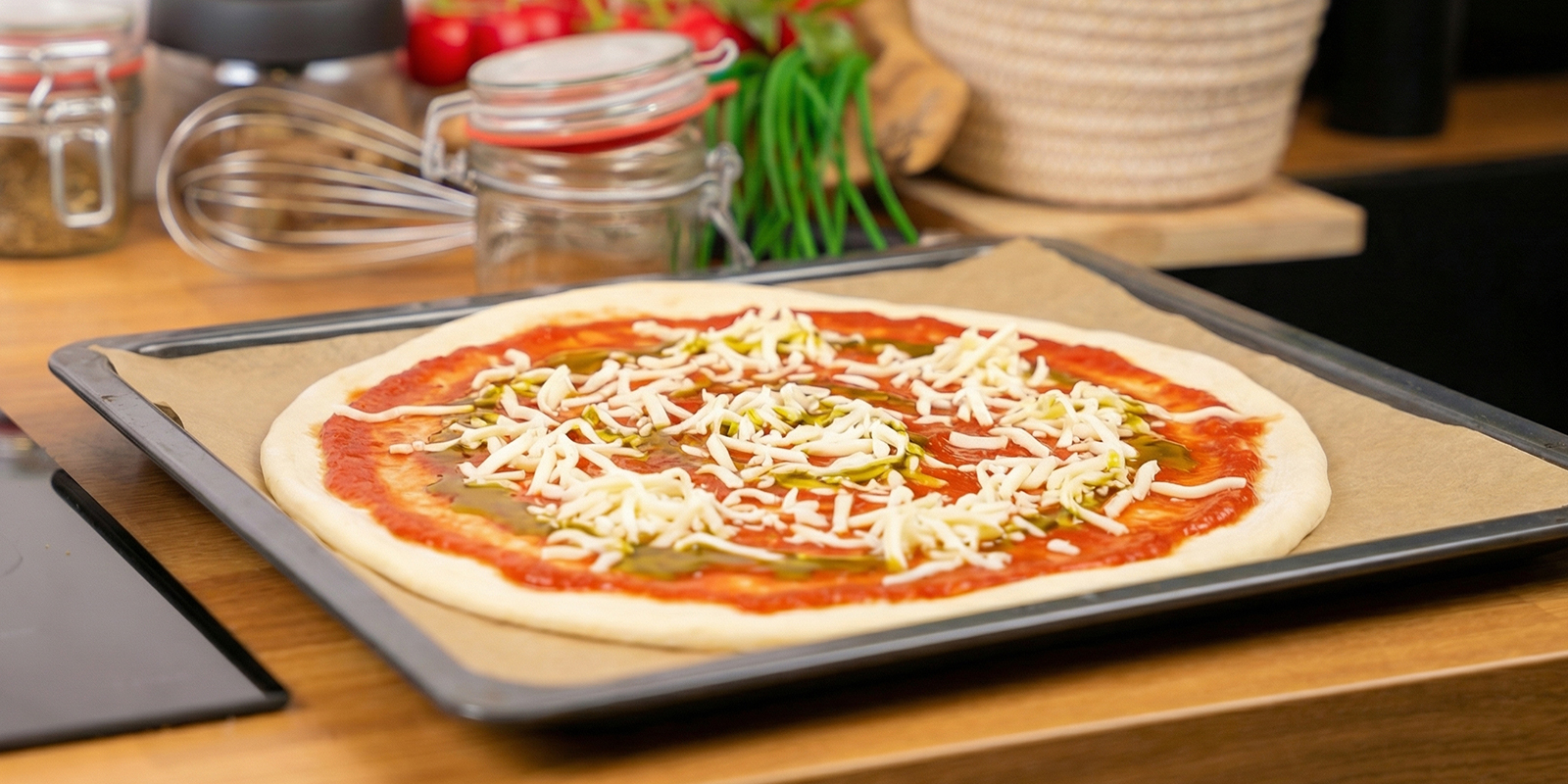 Ajoutez la sauce et le fromage Ajoutez la sauce et le fromage