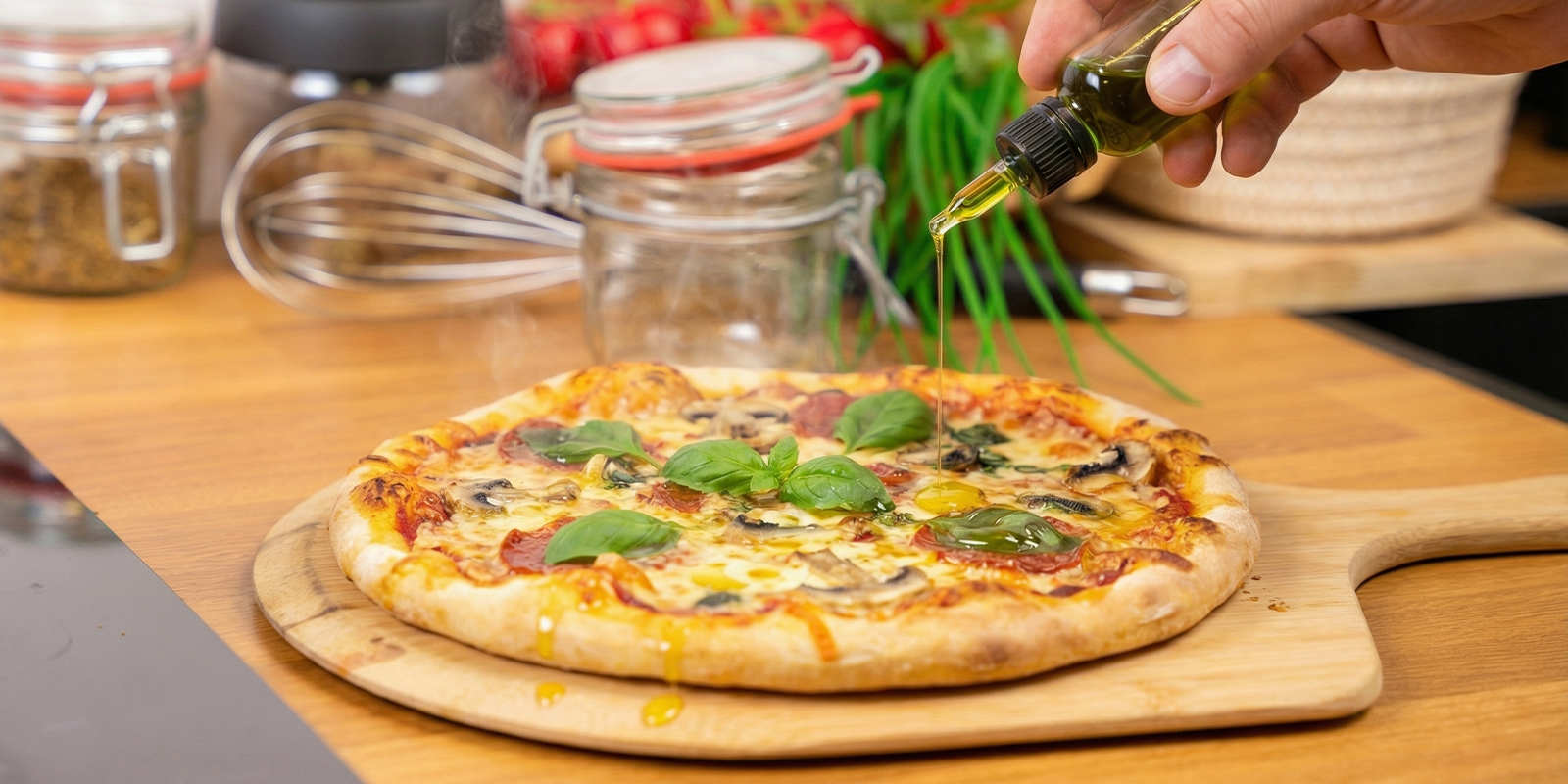 Terminez avec un peu plus d’huile infusée Terminez avec un peu plus d’huile infusée